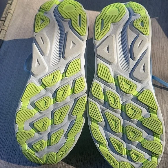 Hoka Blue and Yellow Women's Sneakers - Picture 2 of 4